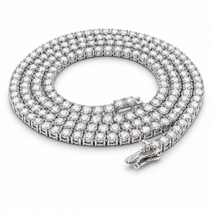 Diamond Tennis Chain White Gold