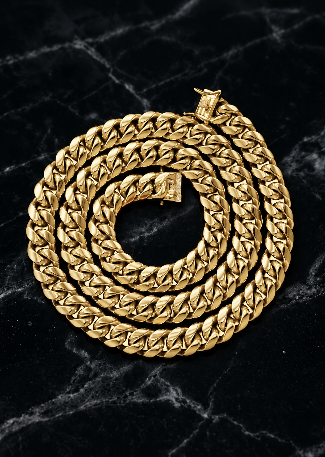 Yellow Gold Solid Handmade Miami Cuban