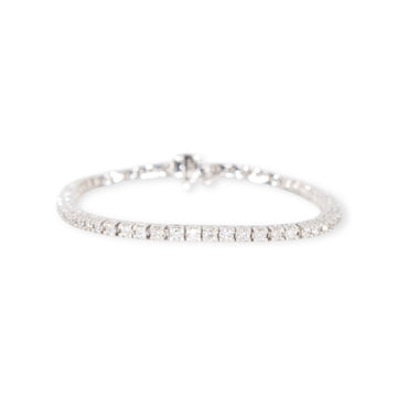 14k White Gold VVS Lab Diamond Tennis bracelet