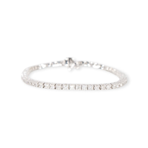 14k White Gold VVS Lab Diamond Tennis bracelet