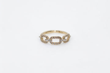 Round and Baguette Diamond Ladies Ring