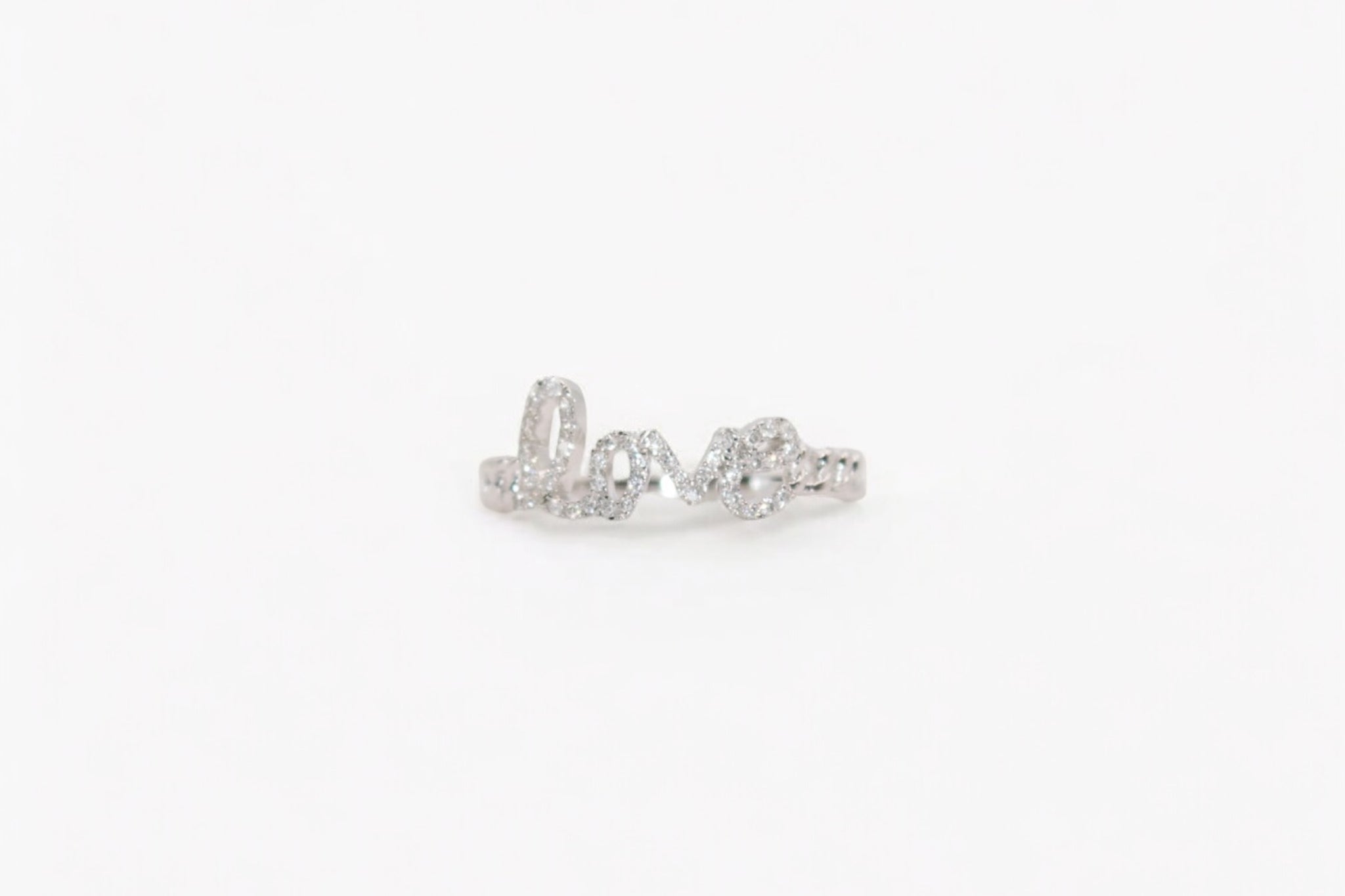 Cursive Love Ring