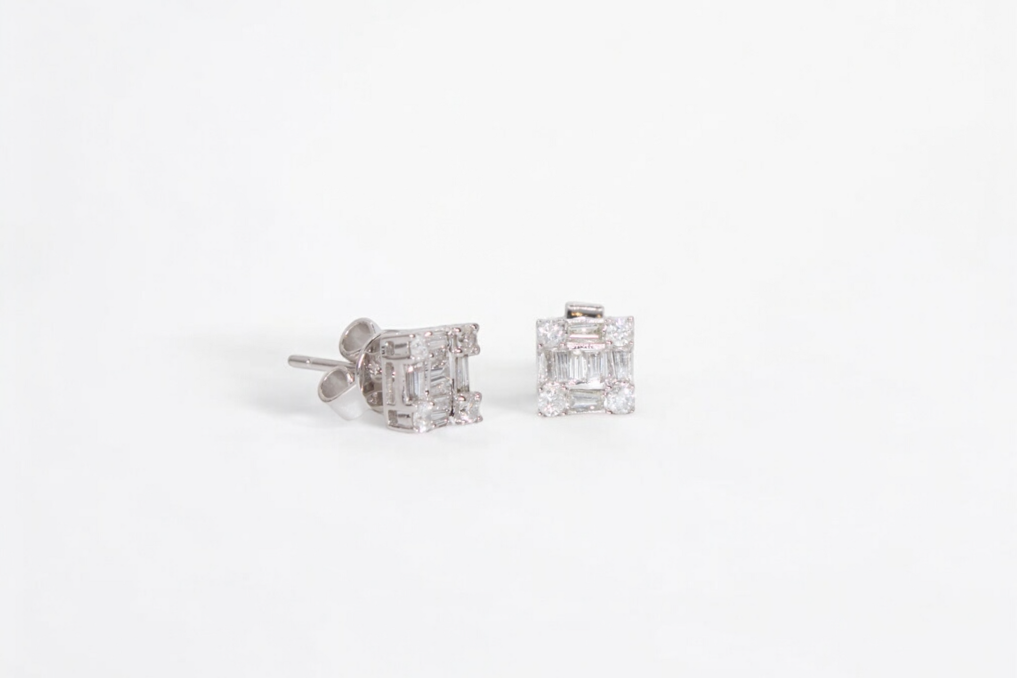 Baguette Square Earrings