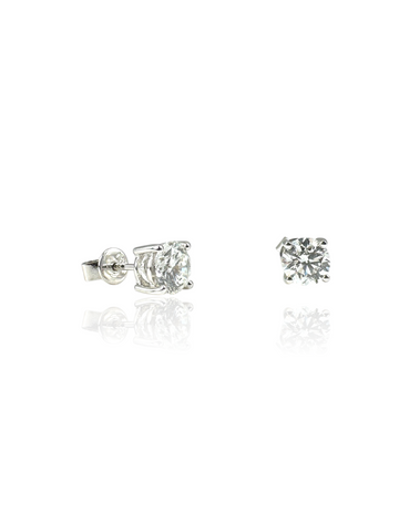 Medium Lab Diamond Solitaire Studs