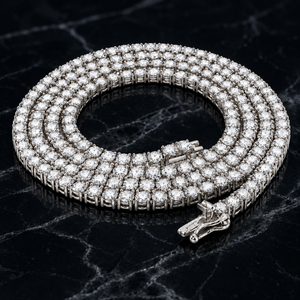 Diamond Tennis Chain White Gold