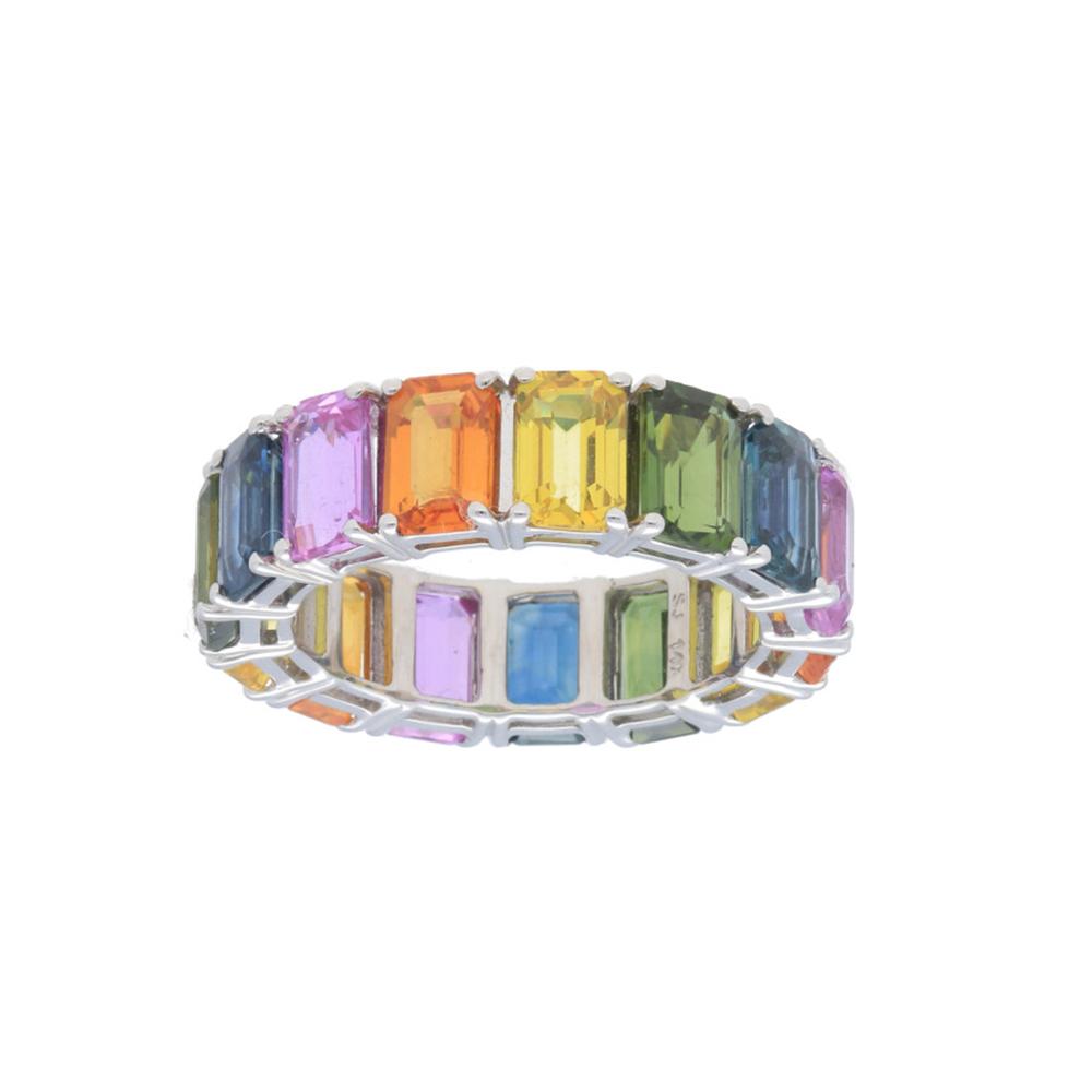 Multi Color Baguette Ring