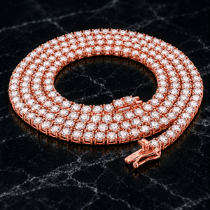 Diamond Tennis Chain Rose Gold