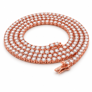 Diamond Tennis Chain Rose Gold