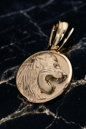 Lion Medallion Pendant
