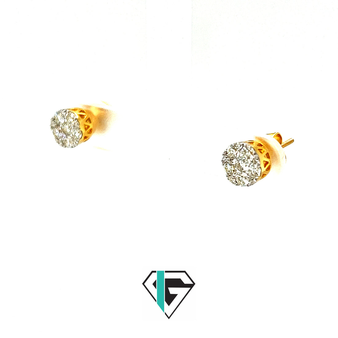 Diamond Cluster Earrings with Removable Halo