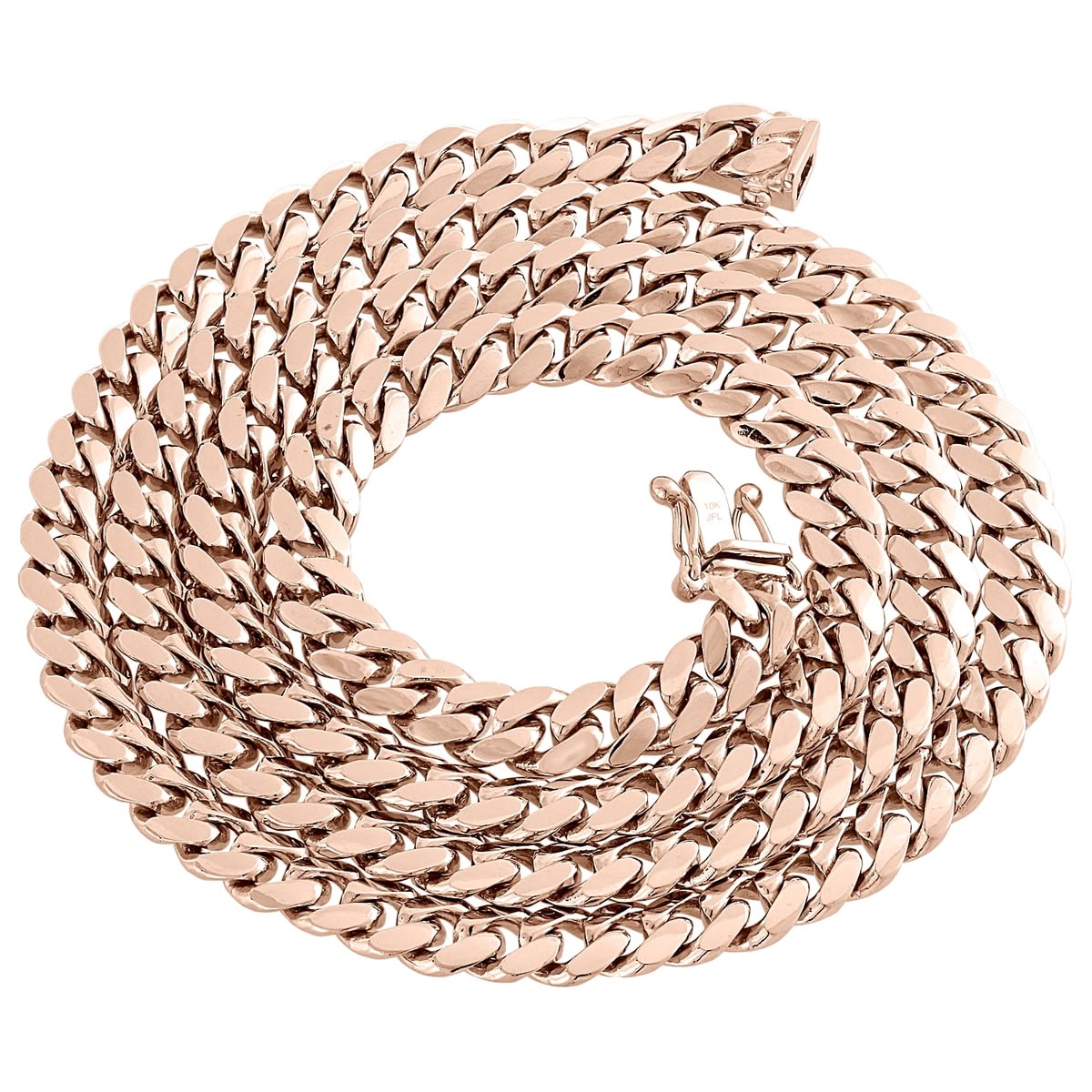 Rose Gold Solid Handmade Miami Cuban