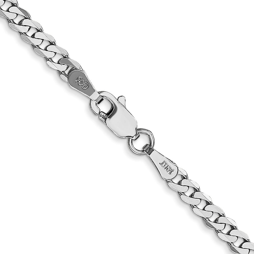 Mociun Tapered Flat Curb Chain Necklace